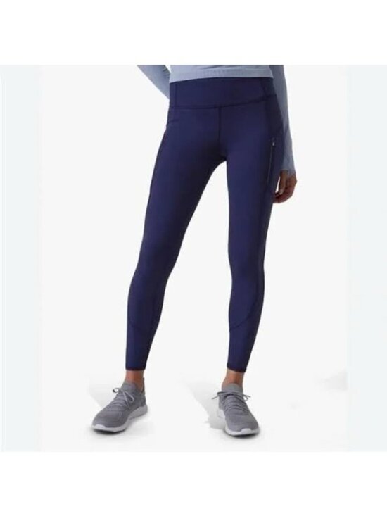 Athleta Pants - Athleta Rainier Tight Leggings Navy Plush Supersonic Pants Gym Yoga Athletic S